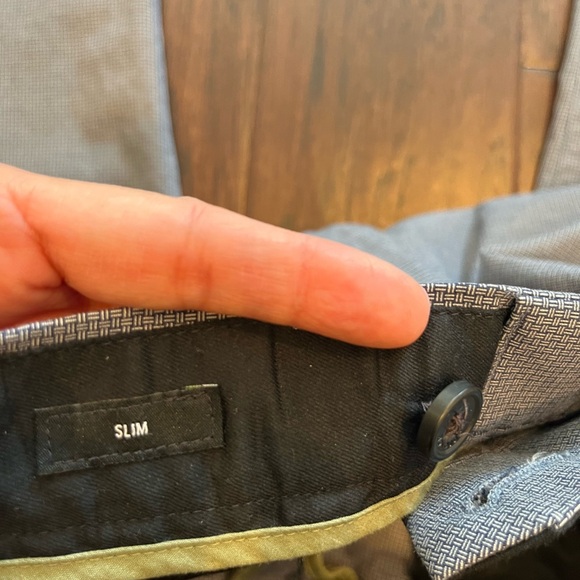 Bonobos Weekday Warrior Slim Fit Pants - Monday Blue Patterned Size 33x30 - Picture 5 of 7